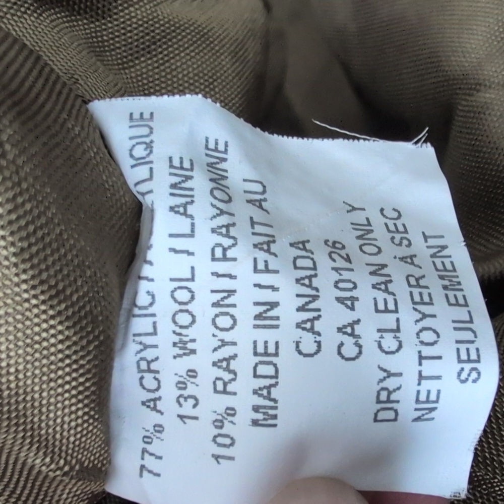 DANIER Made in Canada Wool Blend Tweed Midi Skirt Green Blue Plaid Size 8 - Picture 13 of 16